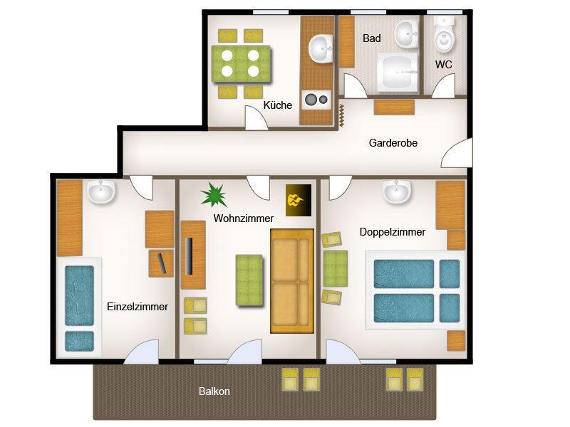 Haus Lorea Apartman Nassereith Szoba fotó